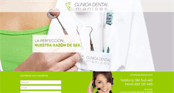 Desktop Screenshot of clinicadentalmanises.com